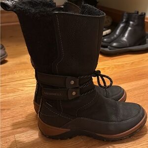 Merrell Black and Brown Winter Boots
